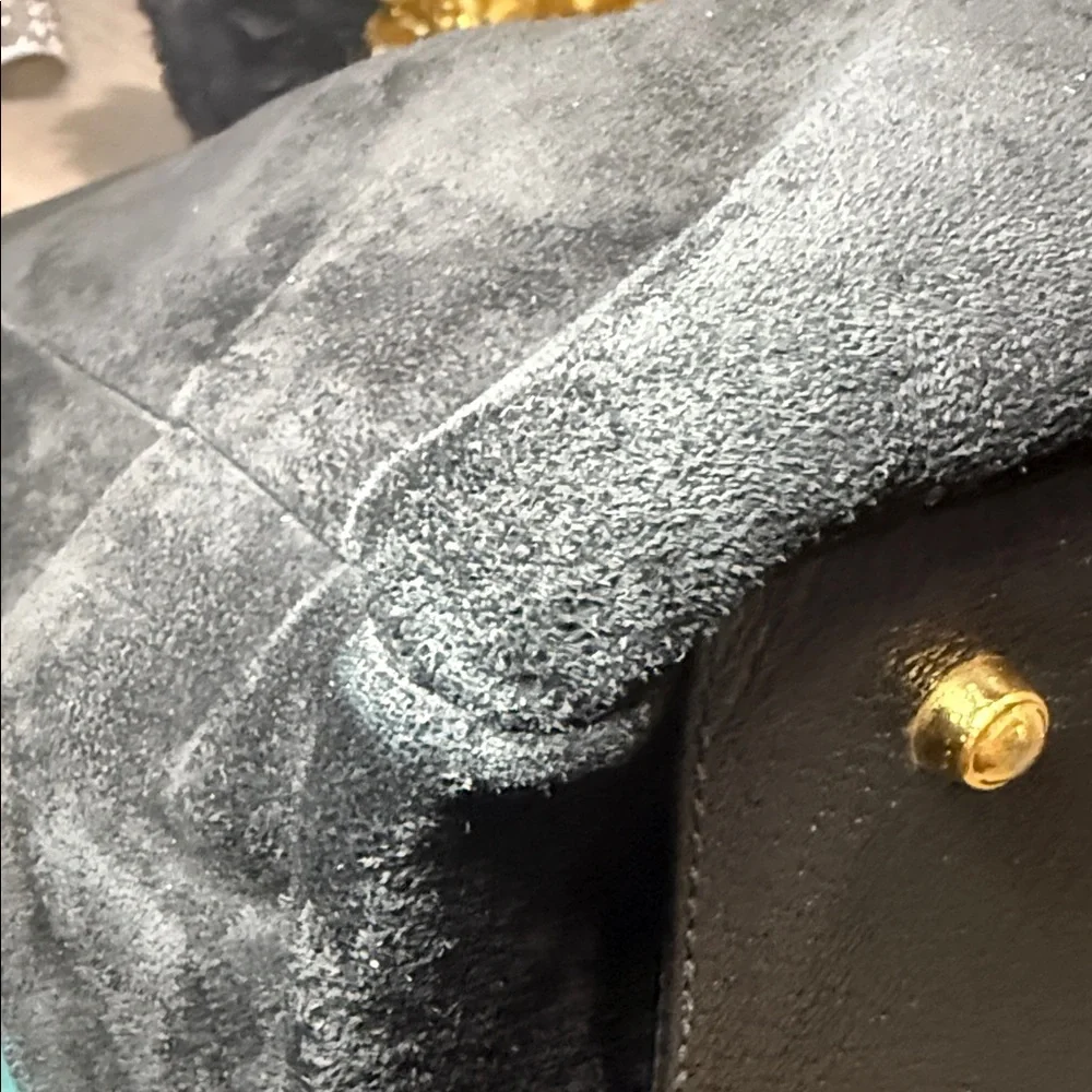 Gucci Black Suede Tote Bag - Picture 10 of 14